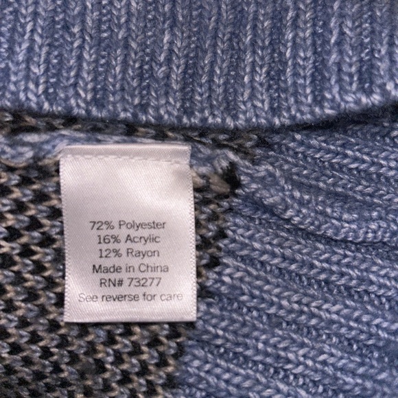 BOGO | Nine West Periwinkle Leopard Sweater - XSP - Picture 6 of 9